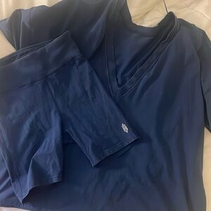 Free People Movement Hot Shot reversible set in Midnight navy- worn one time.